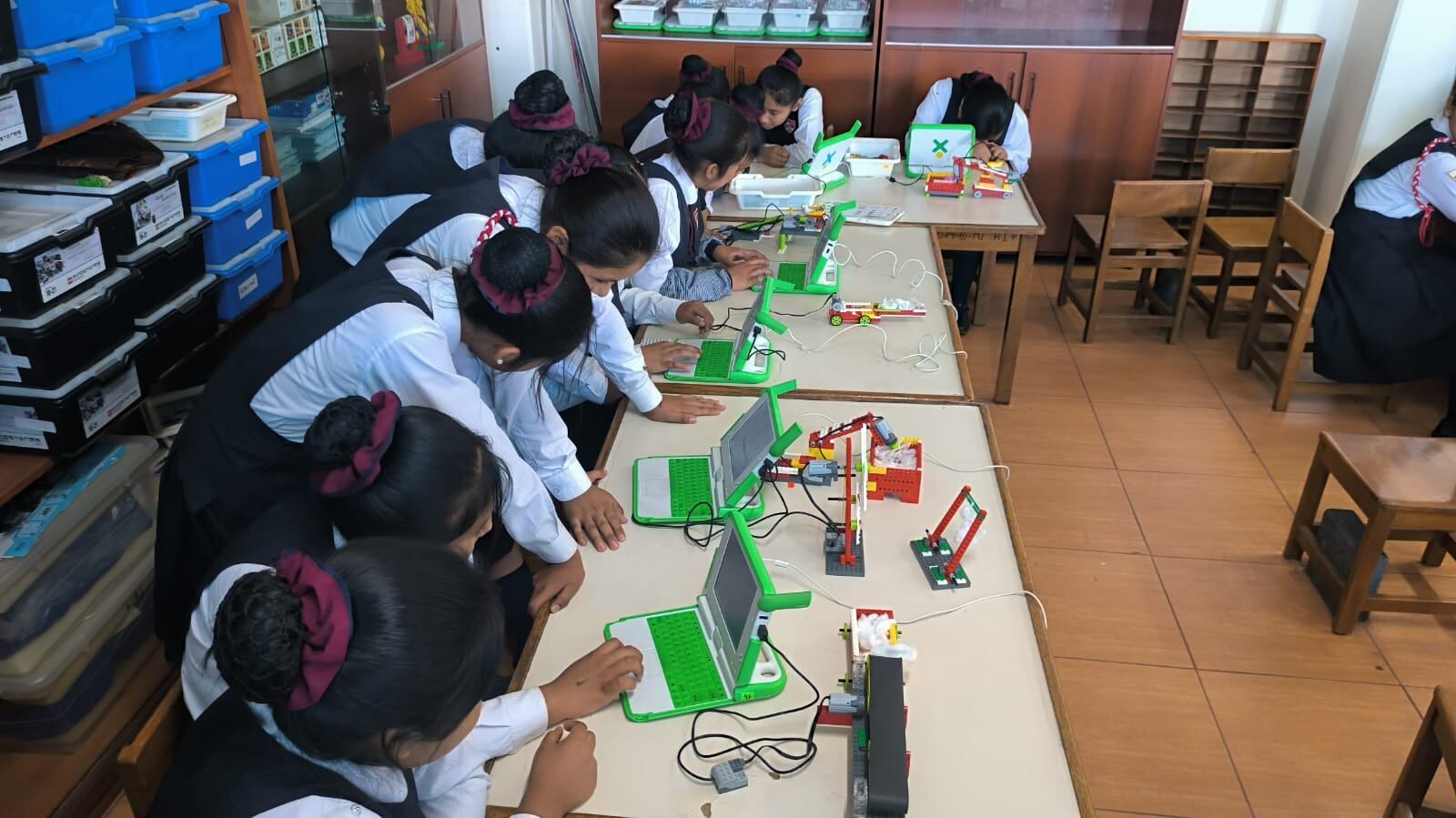 La maestra y sus estudiantes del sexto grado de primaria crearon el proyecto "De la esquila a la producción". (Foto: Difusión)