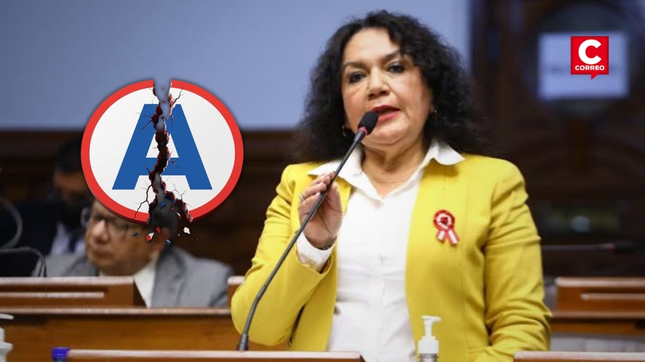 María Acuña renuncia a Alianza para el Progreso: afirma haber sido relegada dentro de la organización. Composición: Diario Correo.