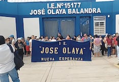 Exigen la entrega del colegio José Olaya en Piura