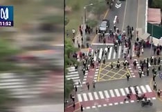 Corredor Azul: Colectiveros se enfrentan a policías durante implementación del carril bidireccional