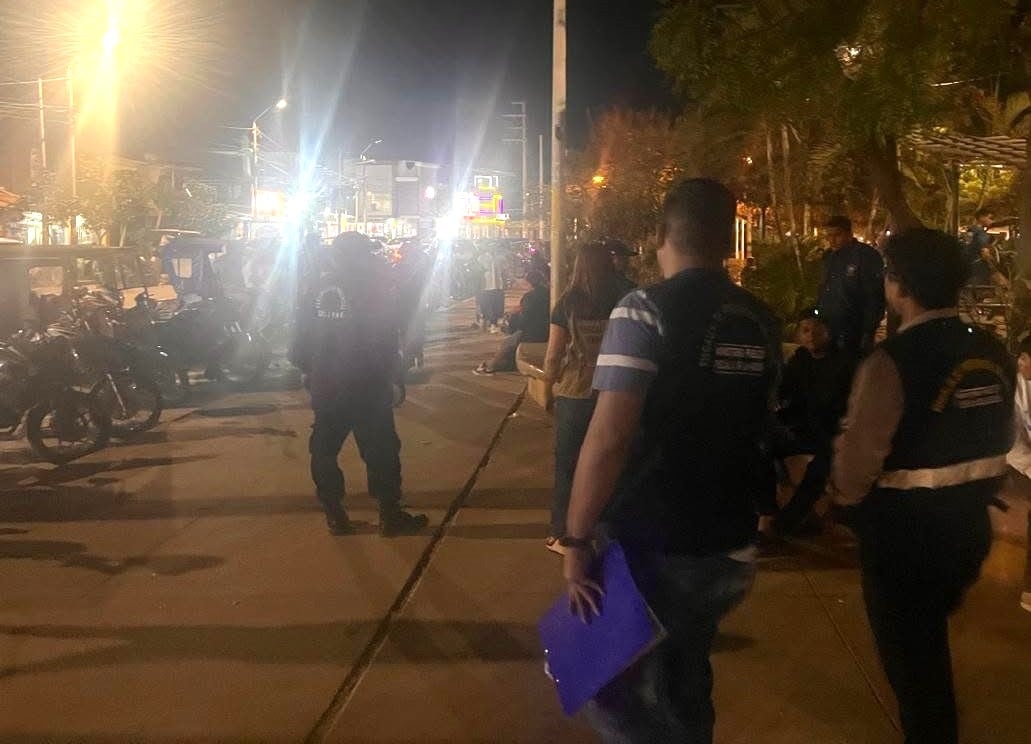 Ejecutaron operativo en parques de la urbanización Jardín