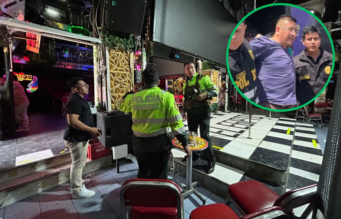 Policías revisaron el interior del local e intervinieron a personas