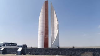 Pisco: Obelisco de Paracas luce abandonado y con pintas de grafitis
