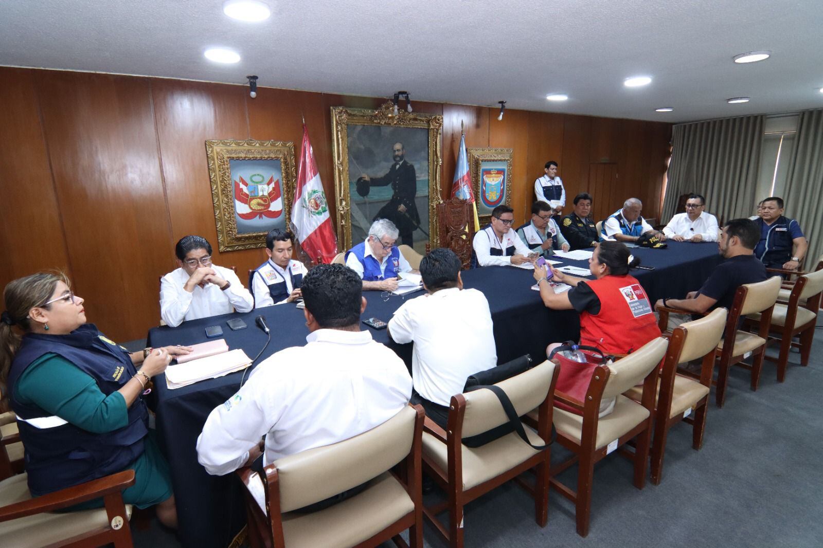 Reunión de integrantes del Coprosec de Piura
