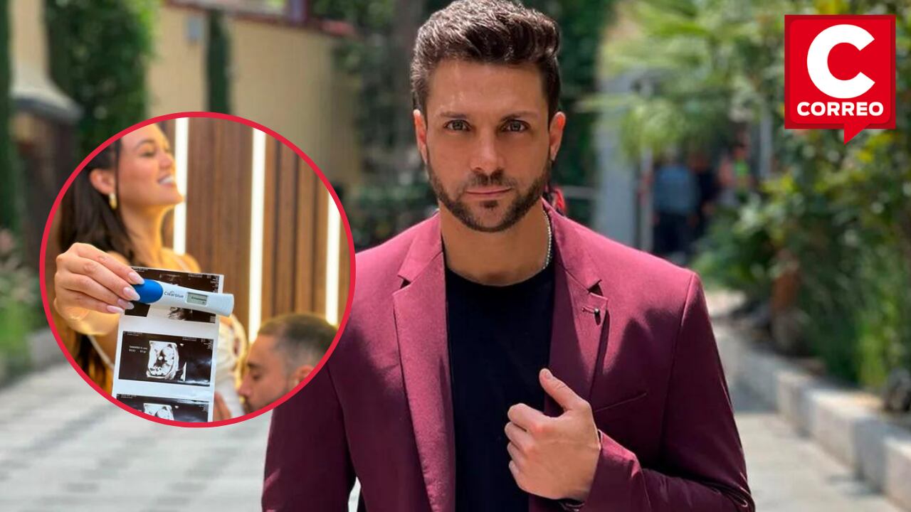 Nicola Porcella felicita a Angie Arizaga por su embarazo.