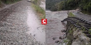 Machu Picchu: Vía del tren afectada por huaico sería restablecida este domingo. Composición: Diario Correo.