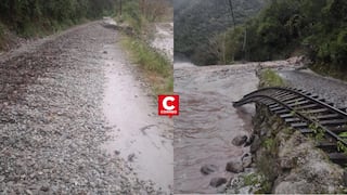 Machu Picchu: Vía del tren afectada por huaico sería restablecida este domingo
