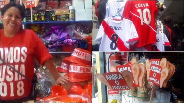 Perú vs Argentina: Mercado Central raya con piñatas, pelucas, banderas en víspera de partido 