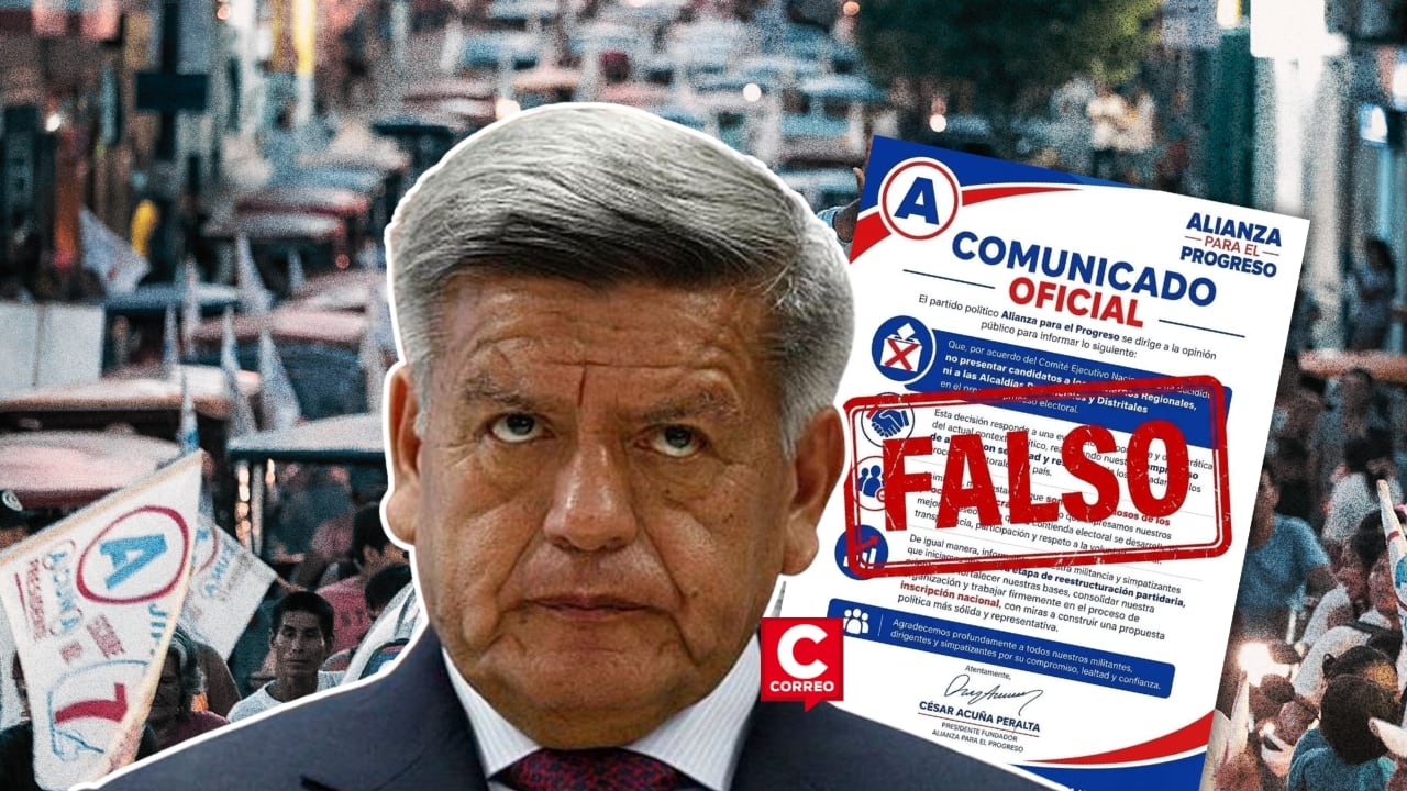 APP confirma participación en elecciones regionales y municipales tras fracaso en comicios presidenciales. Composición: Diario Correo.