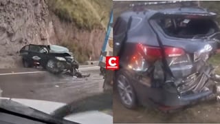 Aparatoso choque en la carretera central dejó ocho heridos de gravedad cerca a La Oroya