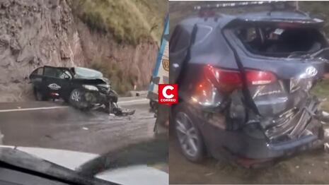 Aparatoso choque en la carretera central dejó ocho heridos de gravedad cerca a La Oroya