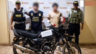 Huánuco: policía detiene a dos personas por receptación agravada de motocicleta con requisitoria