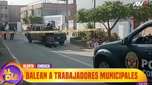 Chosica: dos trabajadores del municipio quedan graves tras ser baleados por desconocido