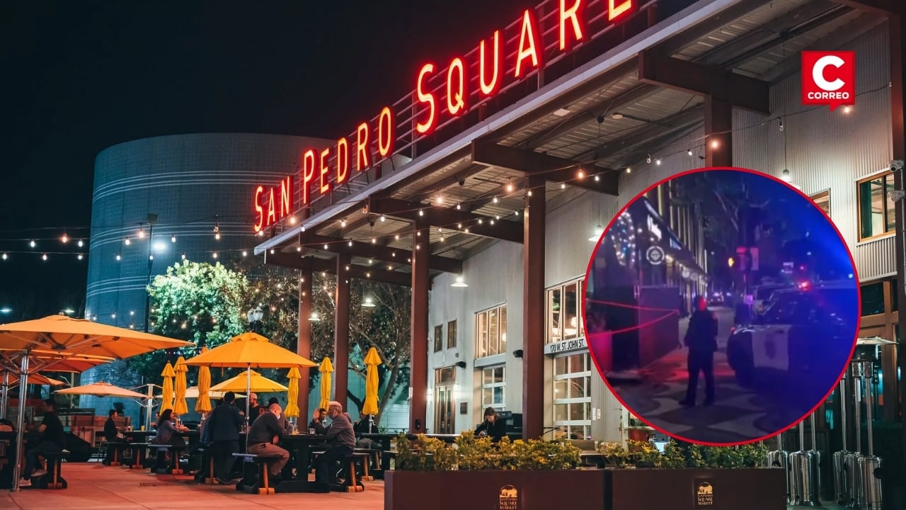 EE.UU: tiroteo en San Pedro Square durante el Mundial deja un muerto y un herido grave en California. Composición: Diario Correo.