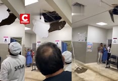 Colapsa techo del Hospital Naylamp de EsSalud en Chiclayo tras intensas lluvias (VIDEO)
