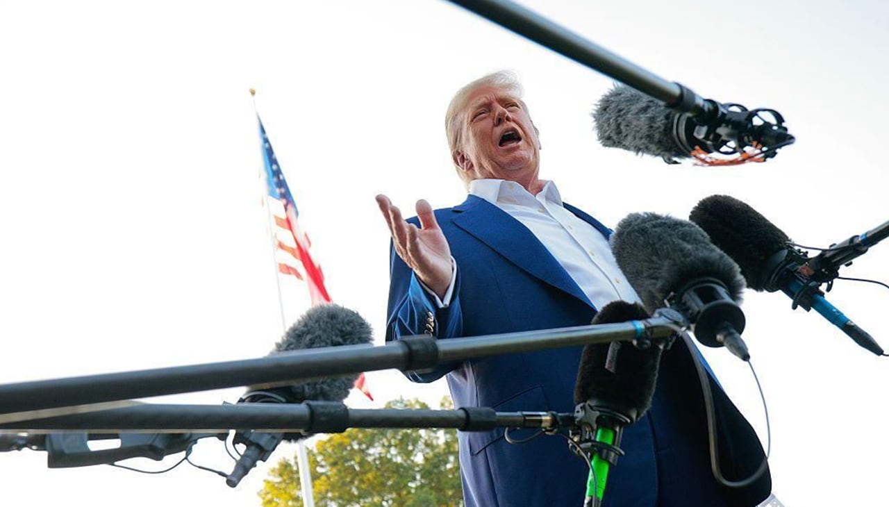 El presidente de Estados Unidos, Donald Trump, advierte que flota de barcos ya fue enviada a Irán. (Agencias)