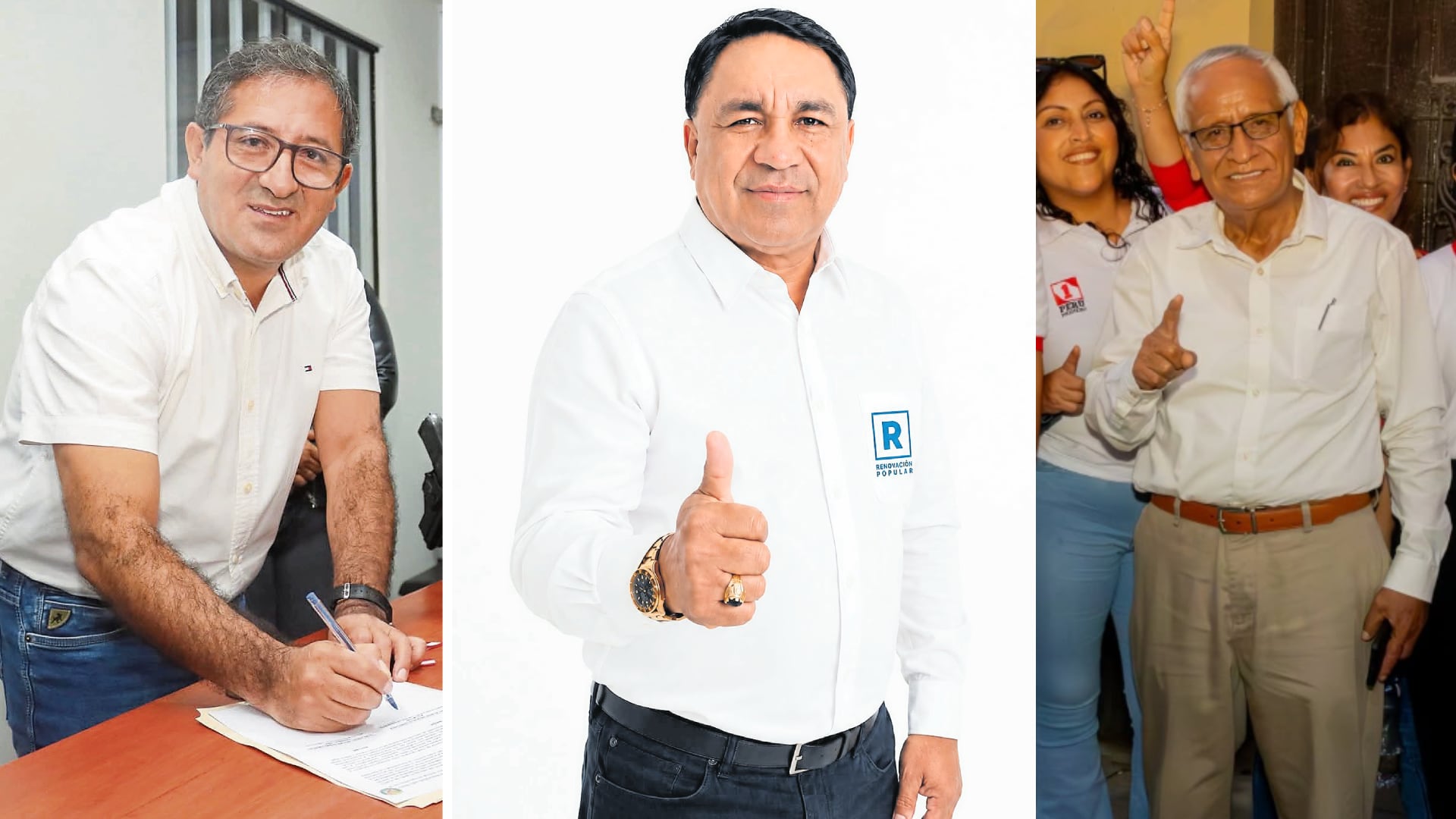 Requejo, Serrato y Lozano aspiran a cargos públicos.