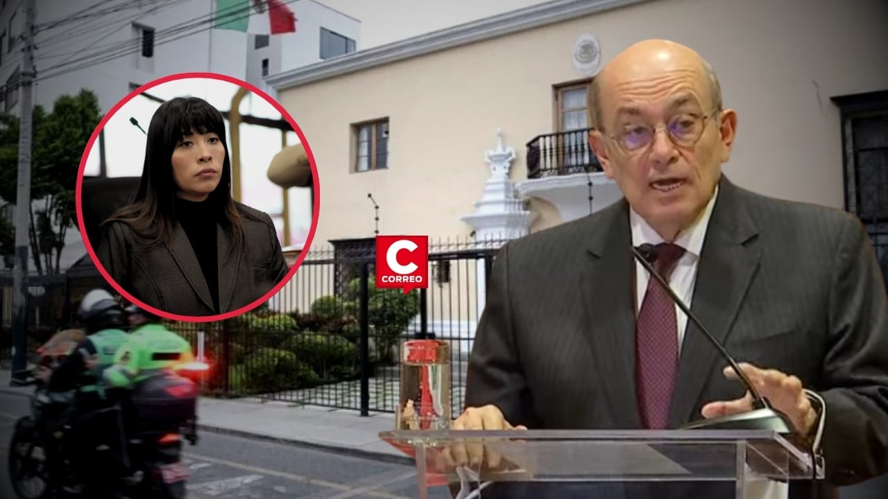 Canciller Hugo De Zela descarta ingreso forzado a embajada de México donde se encuentra Betssy Chávez. Composición: Diario Correo.