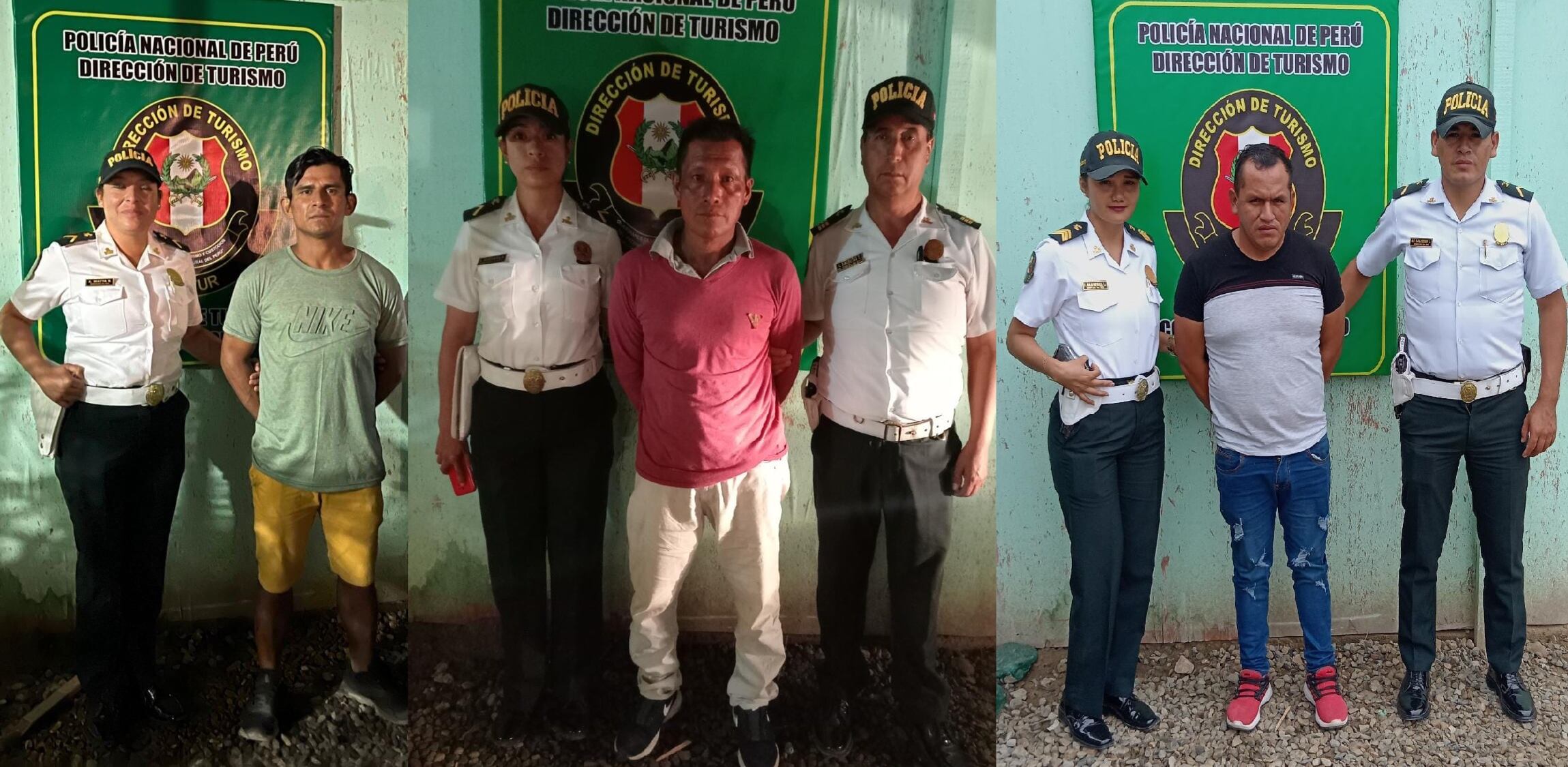 Sujetos hacían turismo sin imaginar que serían atrapados.