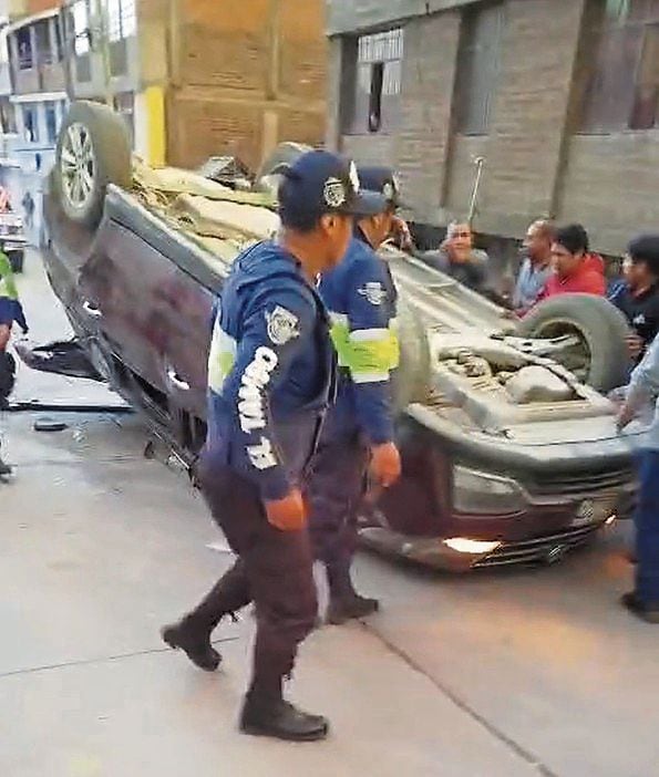 Accidente deja heridos en plena urbe