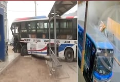 Comas: Chofer de bus pierde el control y derriba muros de contención en Pasamayito