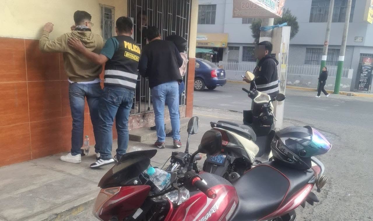 Detienen a extranjeros, presuntos extorsionadores a comerciante en Paucarpata