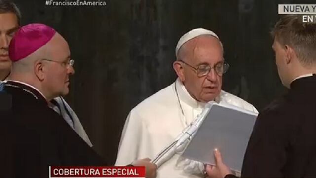 ​Papa Francisco: Santo Pontífice llegó a la Zona Cero