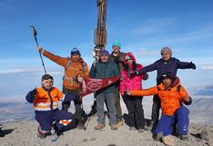 Arequipa: Andinistas llegan al cráter del volcán Misti y reúnen fondos para atleta arequipeño