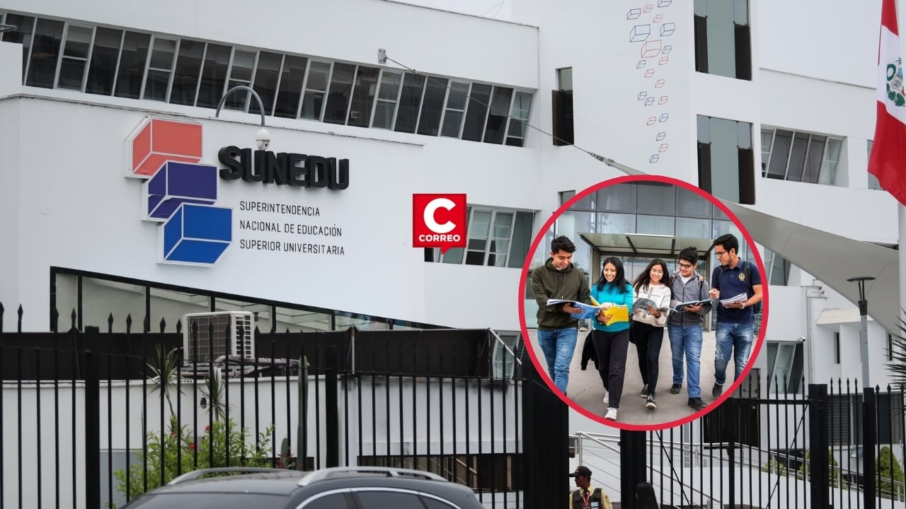Sunedu amplía hasta 12 meses el plazo de cese para universidades con licencia denegada. Composición: Diario Correo.