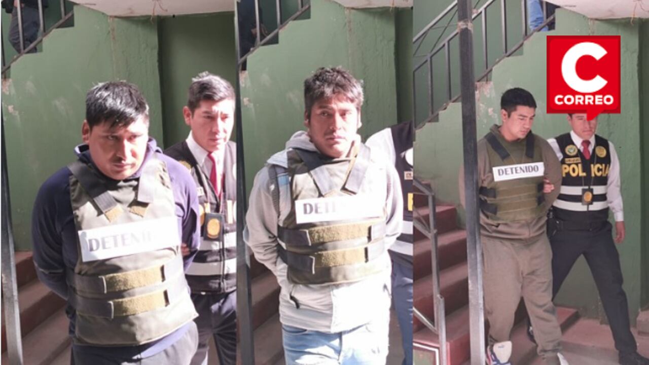 PNP capturó a presuntos delincuentes.