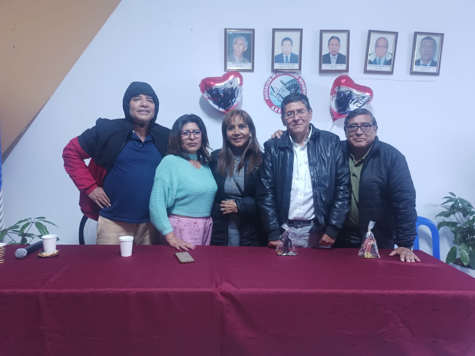 Asociación de Periodistas Deportivos Arequipa celebra San Valentín. Foto: V. Medina.