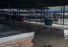 Desborde del río Ucayali inunda mercado pesquero en Pucallpa y obliga a reubicar a comerciantes