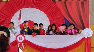 Chincha: alumnos de inicial escenifican la proclamación de la Independencia