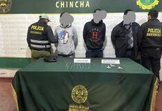 Chincha: capturan a “Los Charlys de Chincha” con bolsas y ketes con marihuana