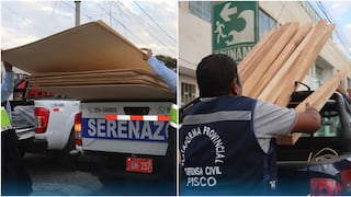 Entregan ayuda humanitaria a familias afectadas por incendio en Pisco Playa