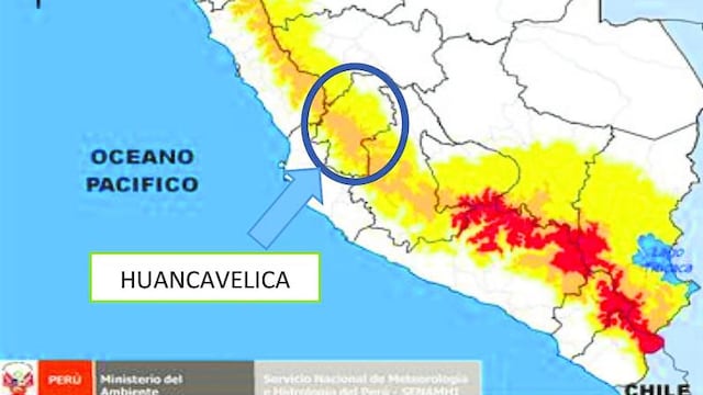 Temperaturas bajarán en Huancavelica