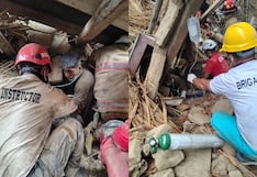 Piura: Rescatan a obrero tras quedar atrapado por derrumbes en el Club Unión de Sullana