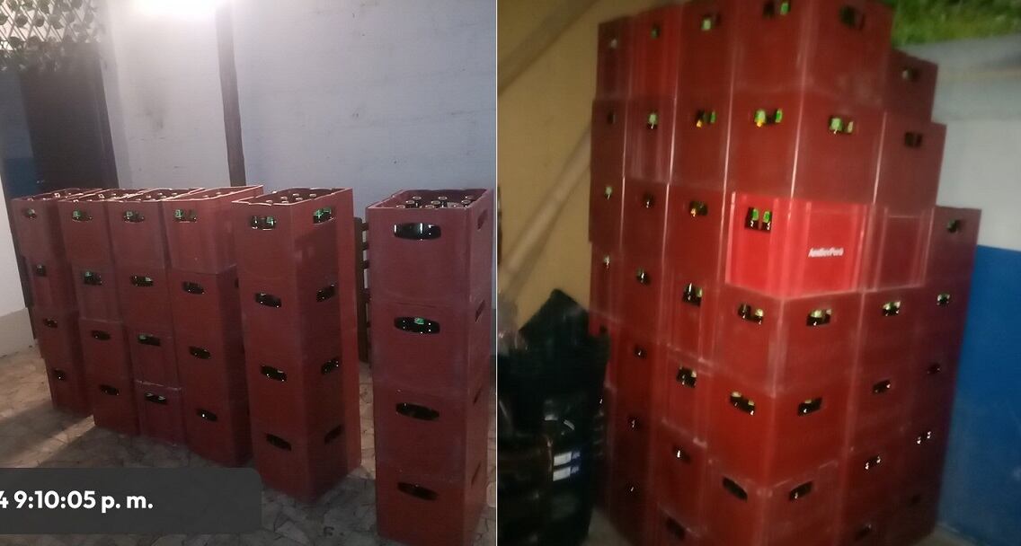 Fiscalizadores de la MPT incautaron alrededor de 300 cajas de cerveza