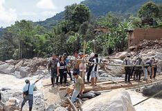 Huaicos arrasan con una persona, dos puentes y casas en la sierra de Piura