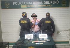 Ica: detienen a sujeto que portaba armas de fuego con más de 20 municiones