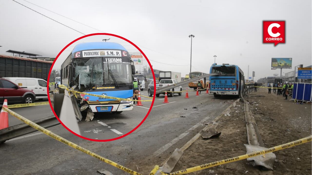 Dos personas fallecieron y nueve resultaron heridas en el choque de un bus de la empresa Real Star en la Vía de Evitamiento.