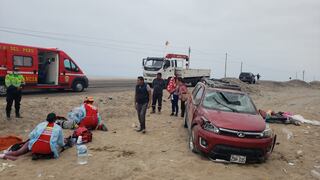 Conductor pierde el control y se despista en la carretera de Tacna a Ilo