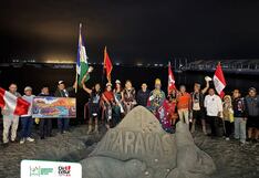 Pisco: finalizó el recorrido por los caminos ancestrales con ceremonia en Playa El Chaco, Paracas