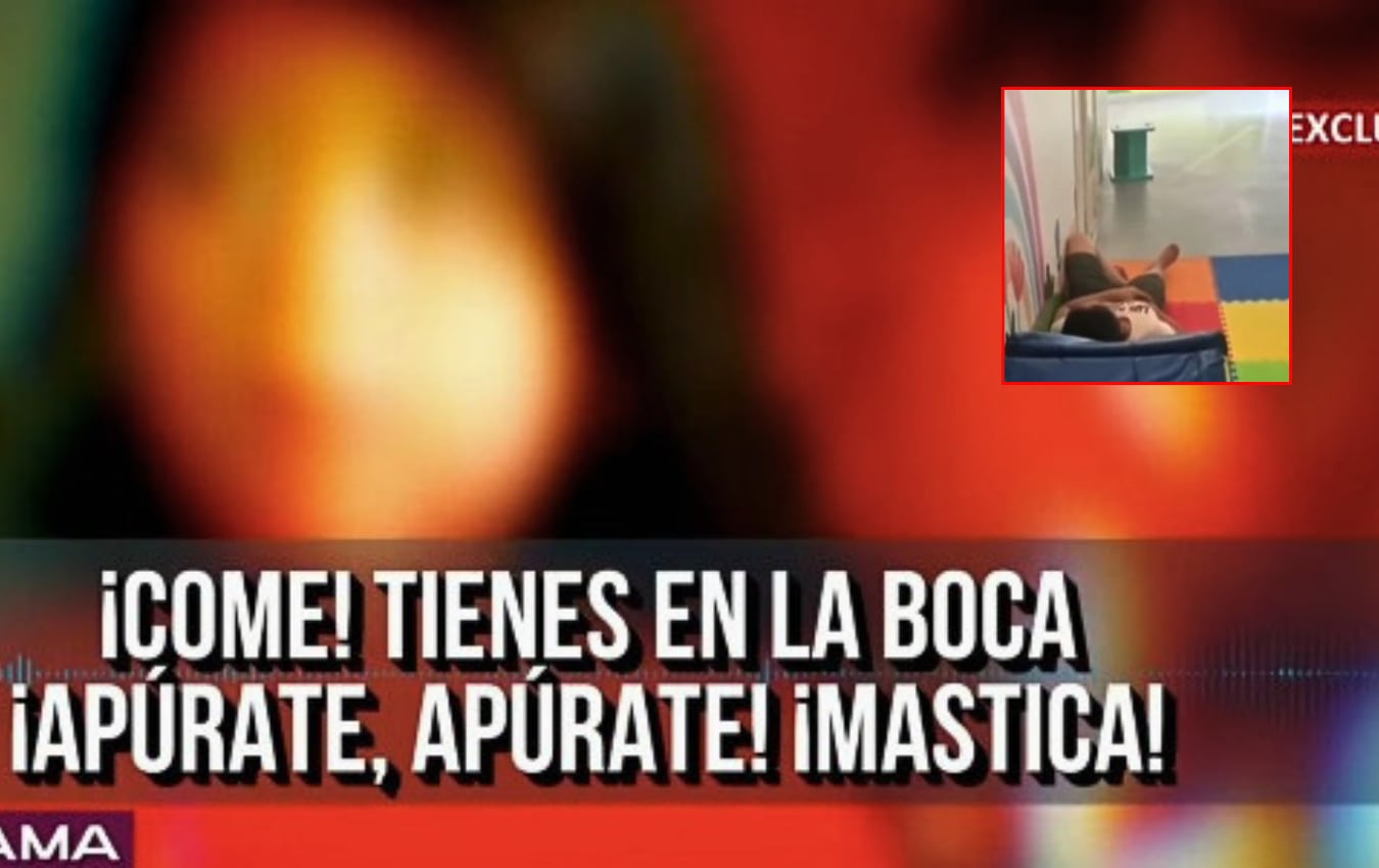 Denuncian maltratos y discriminación contra niños en guardería del Ministerio de la Mujer. Foto: Captura de video/Panorama.