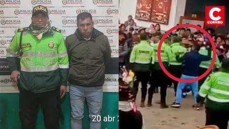 Huancavelica: detienen a sujeto tras agredir y dejar inconsciente a policía en carrera de caballos