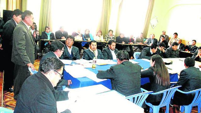 Comisiones del Consejo Regional Puno se conforman solo con oficialistas