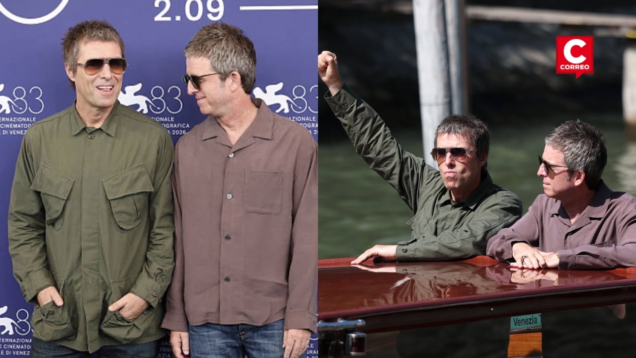 Liam y Noel Gallagher se reencuentran en Venecia para estreno de documental de Oasis