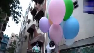 Youtuber elevó a un perro con globos de helio y terminó detenido por maltrato animal 