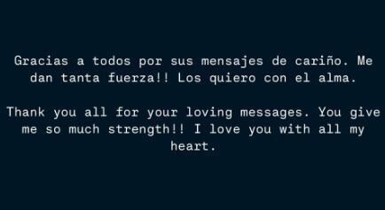 La cantante Shakira emitió nuevo comunicado enviando tranquilidad a sus fans. (Foto: Captura de Instagram)