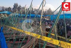 Huancayo: Palco con 150 personas se cae en festividad de la Virgen del Cocharcas, aquí la relación de heridos